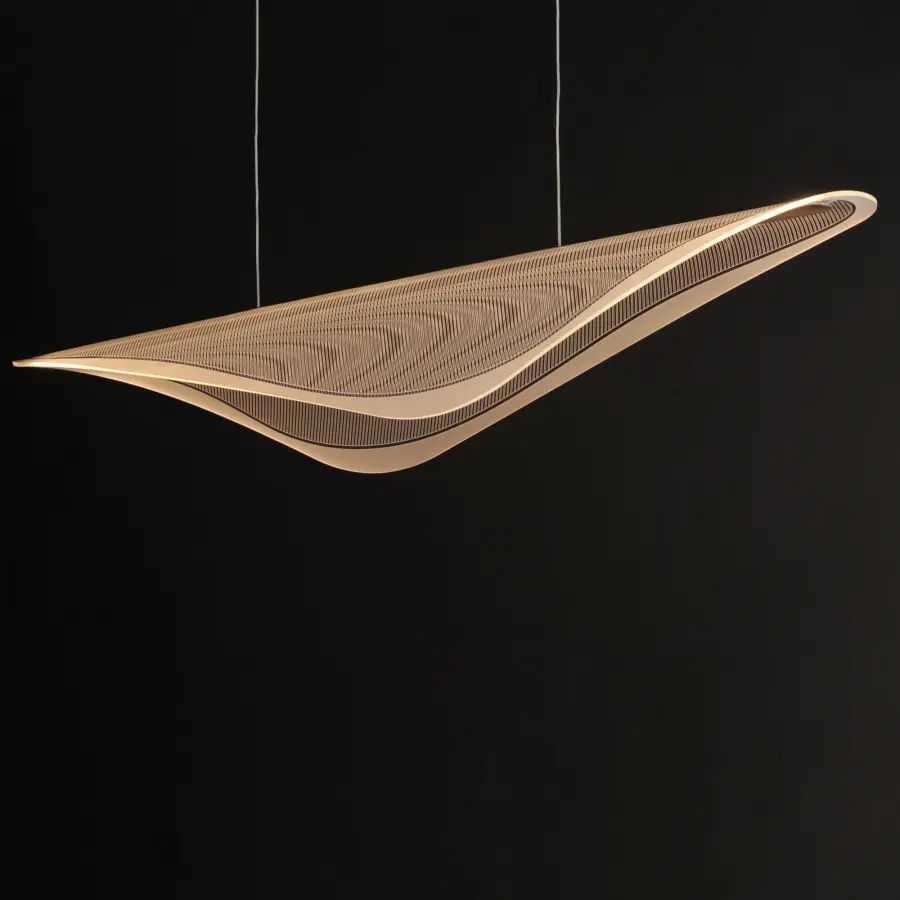 Manta 59" LED Linear Pendant in Black - Image 4