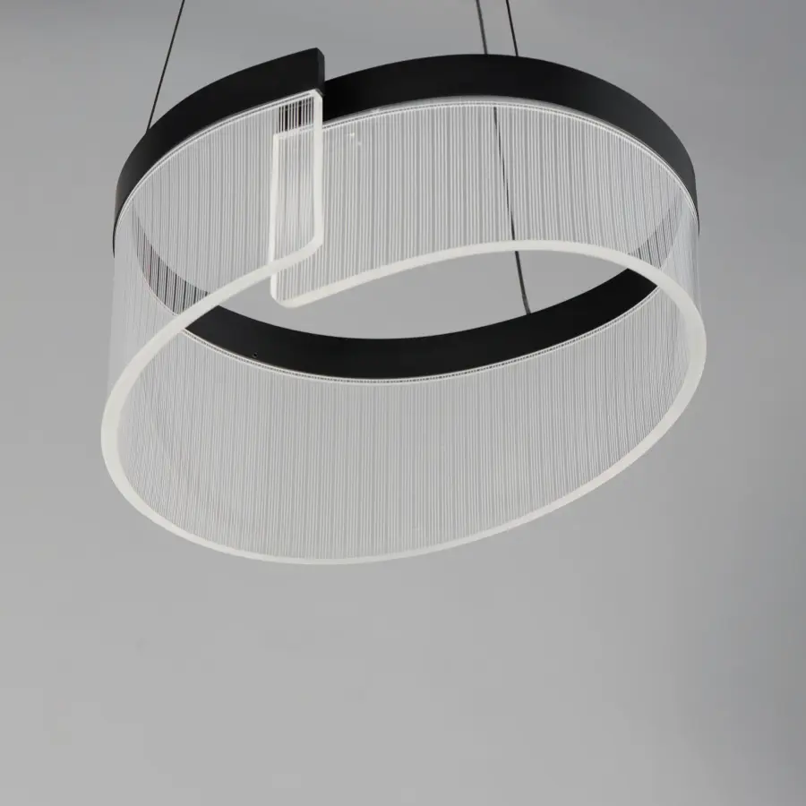 Sonata 14" LED Suspension Pendant in Matte Black - Image 2