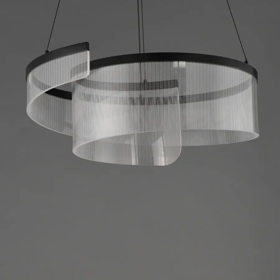 Sonata Multi-Light LED Pendant in Matte Black - Image 2