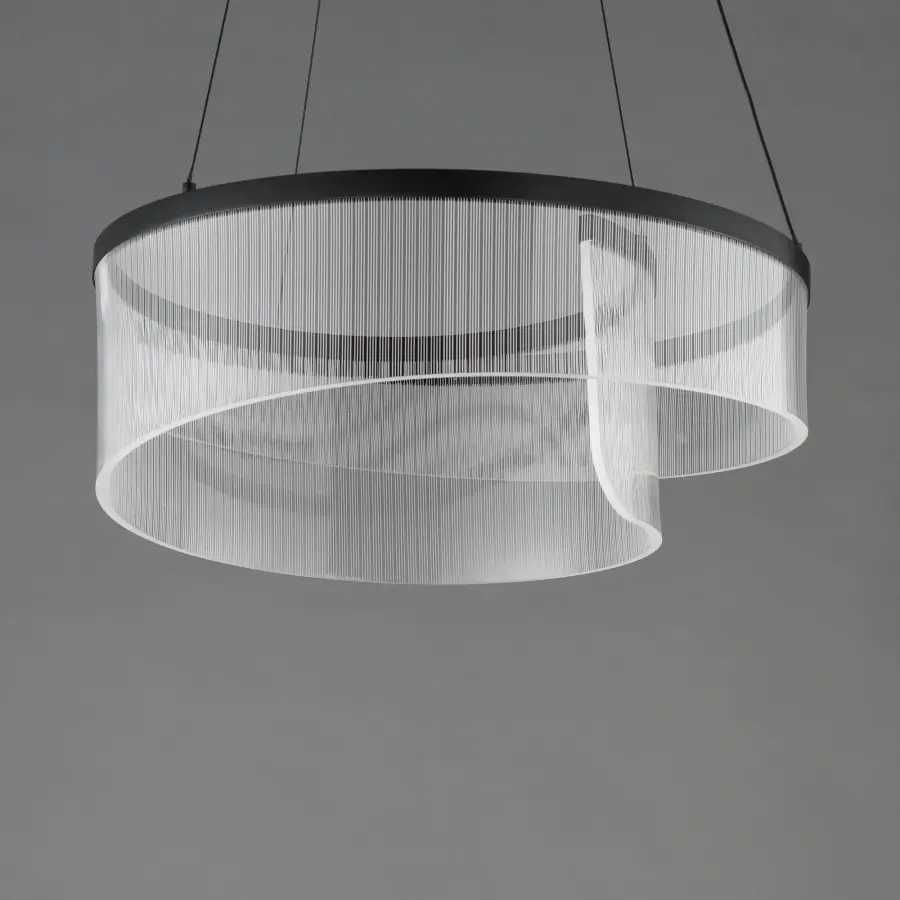 Sonata Multi-Light LED Pendant in Matte Black - Image 3