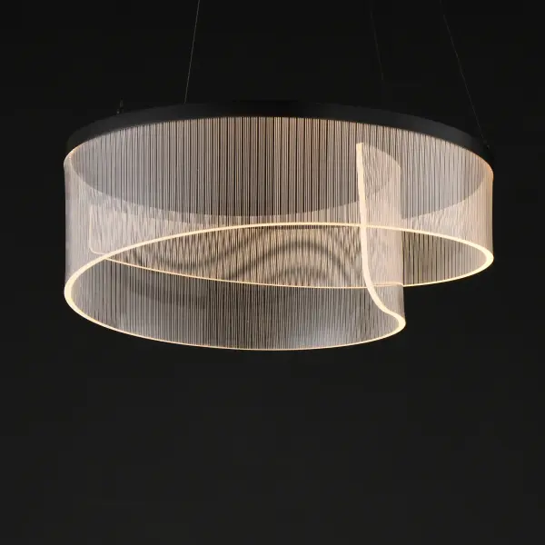 Sonata Multi-Light LED Pendant in Matte Black - Image 4
