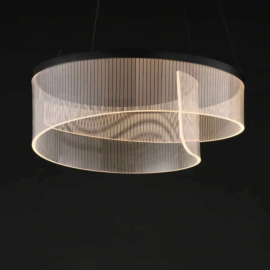 Sonata Multi-Light LED Pendant in Matte Black - Image 4