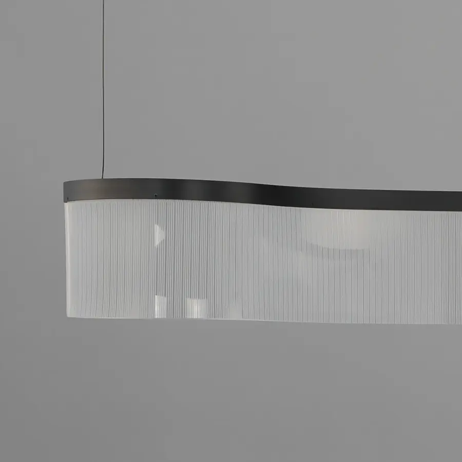 Sonata Single LED Linear Pendant in Matte Black - Image 3