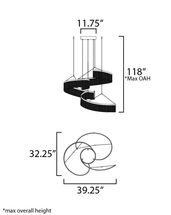 Sonata 3-Light LED Multi-Light Pendant - Image 5