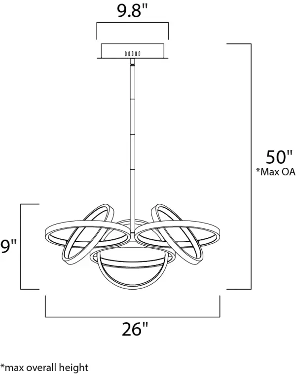 Gyro II 3-Light LED Pendant - Image 5