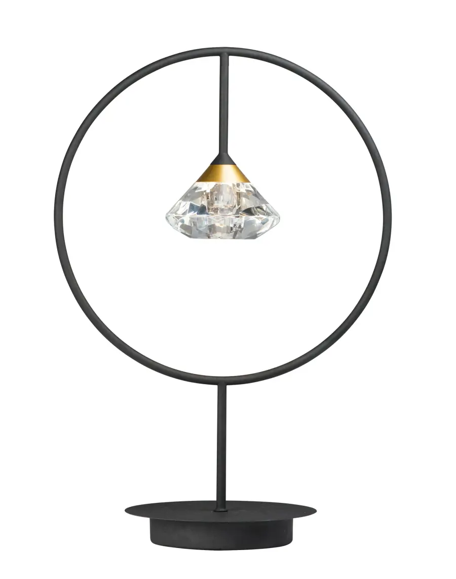 Sculptural LED Task Lamp with Pivoting Arm for Bedside Reading - Image 1