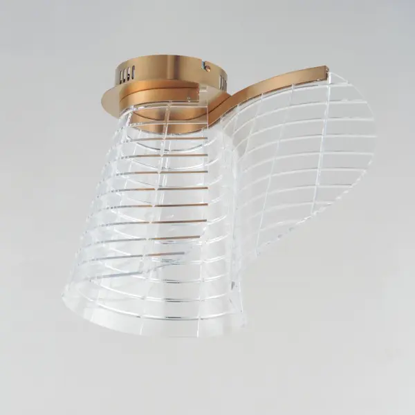 Scottish-Inspired Contemporary Flush Mount with Sculptural Acrylic Design - Image 2