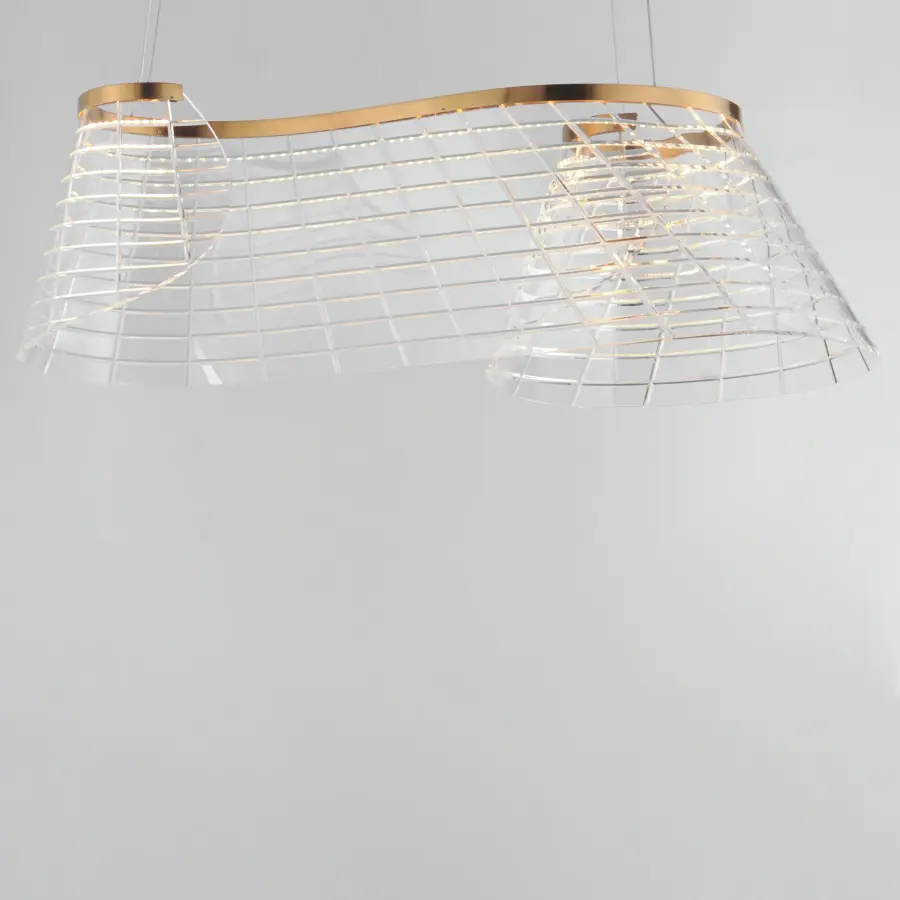 Sculptural Linear Pendant with Scottish-Inspired Design - Image 2