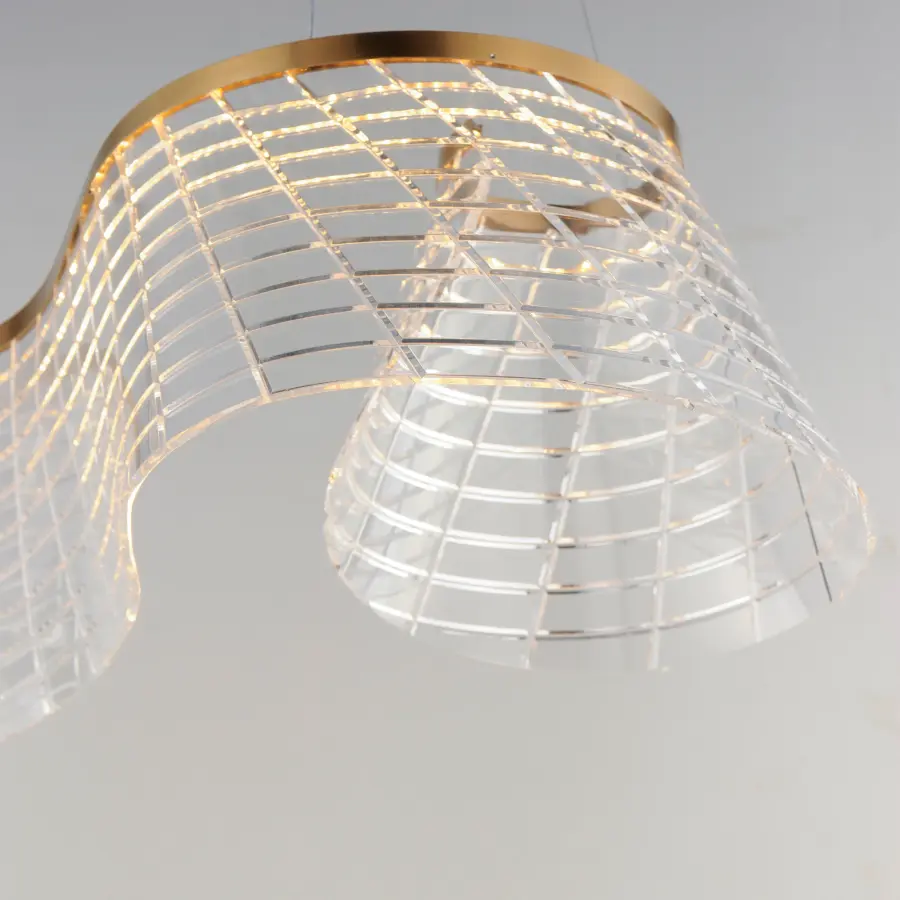 Sculptural Linear Pendant with Scottish-Inspired Design - Image 4