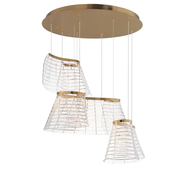 Sculptural Multi-Light with Scottish-Inspired Design & Adjustable Color - Image 1