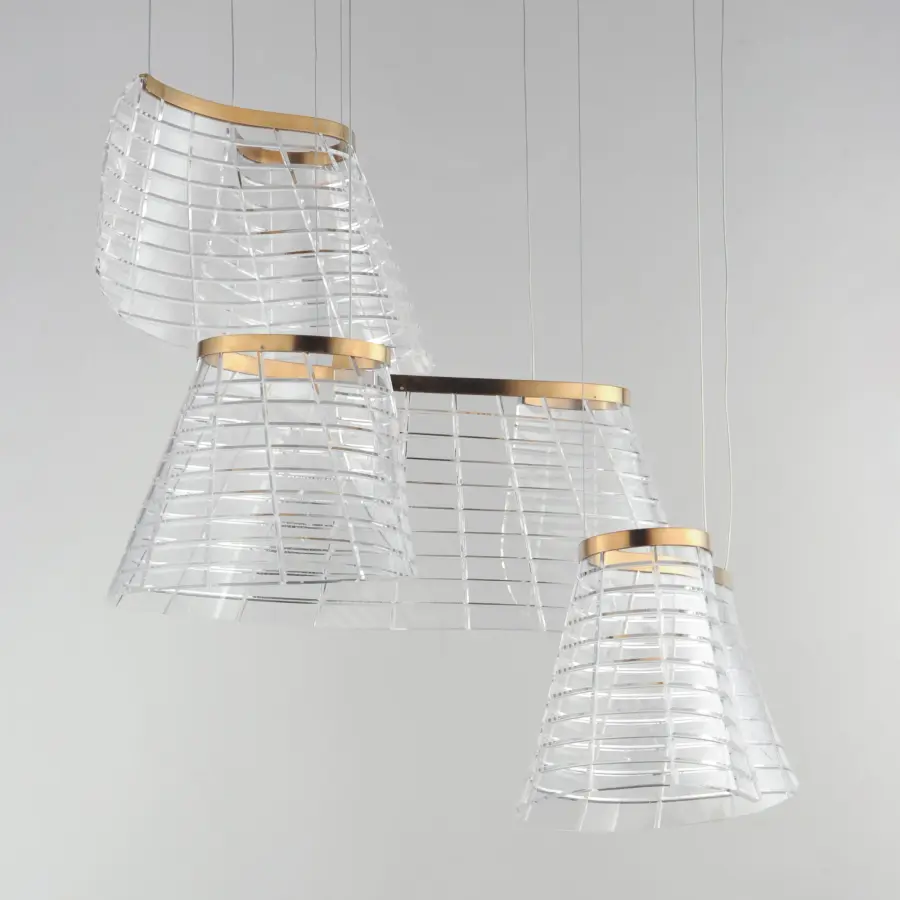 Sculptural Multi-Light with Scottish-Inspired Design & Adjustable Color - Image 2