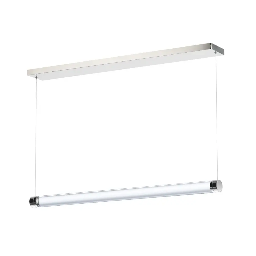 Sleek Minimalist Linear Pendant with Adjustable LED Light Direction