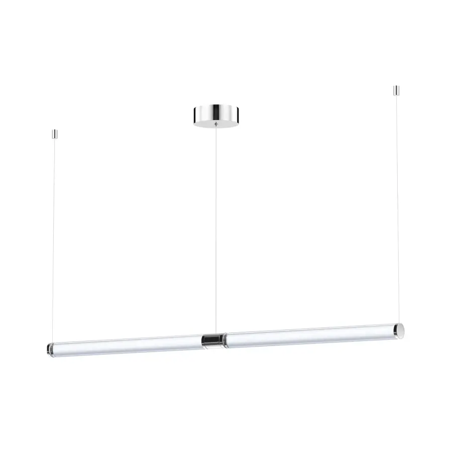 Sleek Minimalist Linear Pendant with Adjustable LED Light Direction
