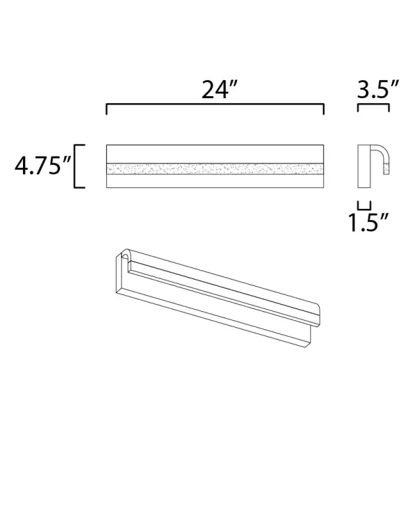 Waterfall 24" LED Bath Vanity Light - Image 5