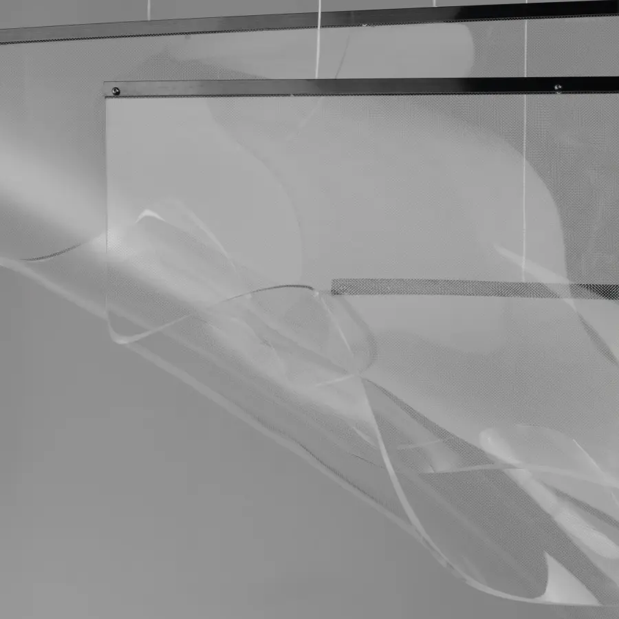 Rinkle 3-Light Linear LED Pendant in Brushed Gunmetal - Image 2