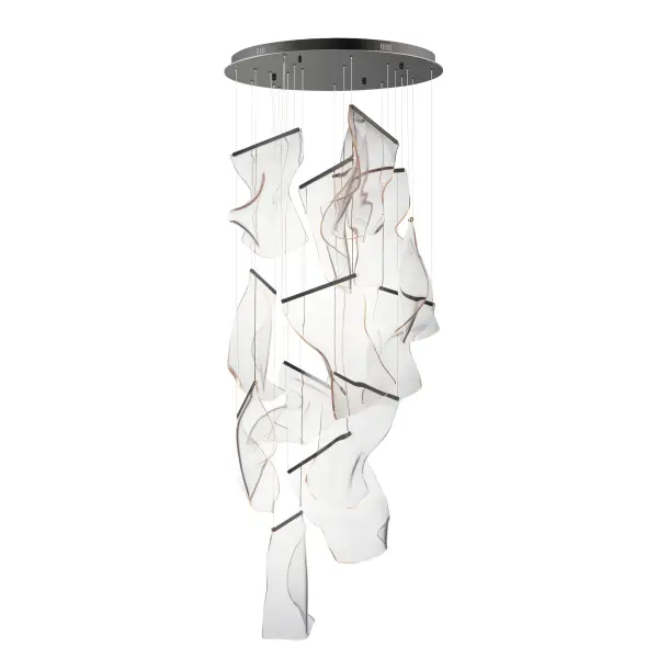 Rinkle 28" 14-Light LED Multi-Light Pendant - Image 1