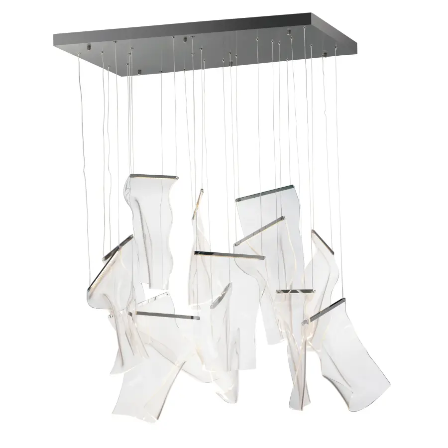 Rinkle 13-Light Rectilinear LED Pendant - Image 1