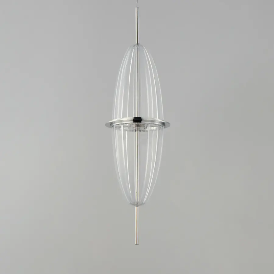 Quasar Single LED Mini Pendant in Polished Chrome - Image 2