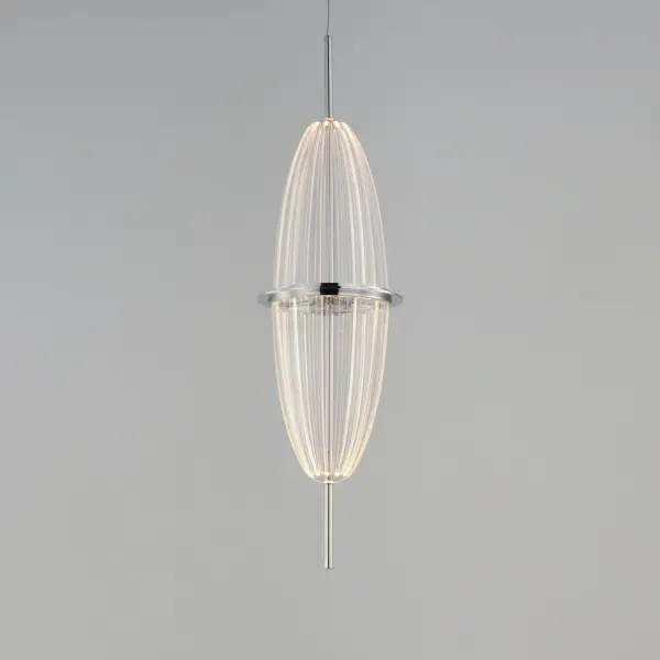 Quasar Single LED Mini Pendant in Polished Chrome - Image 3