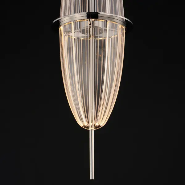 Quasar Single LED Mini Pendant in Polished Chrome - Image 4