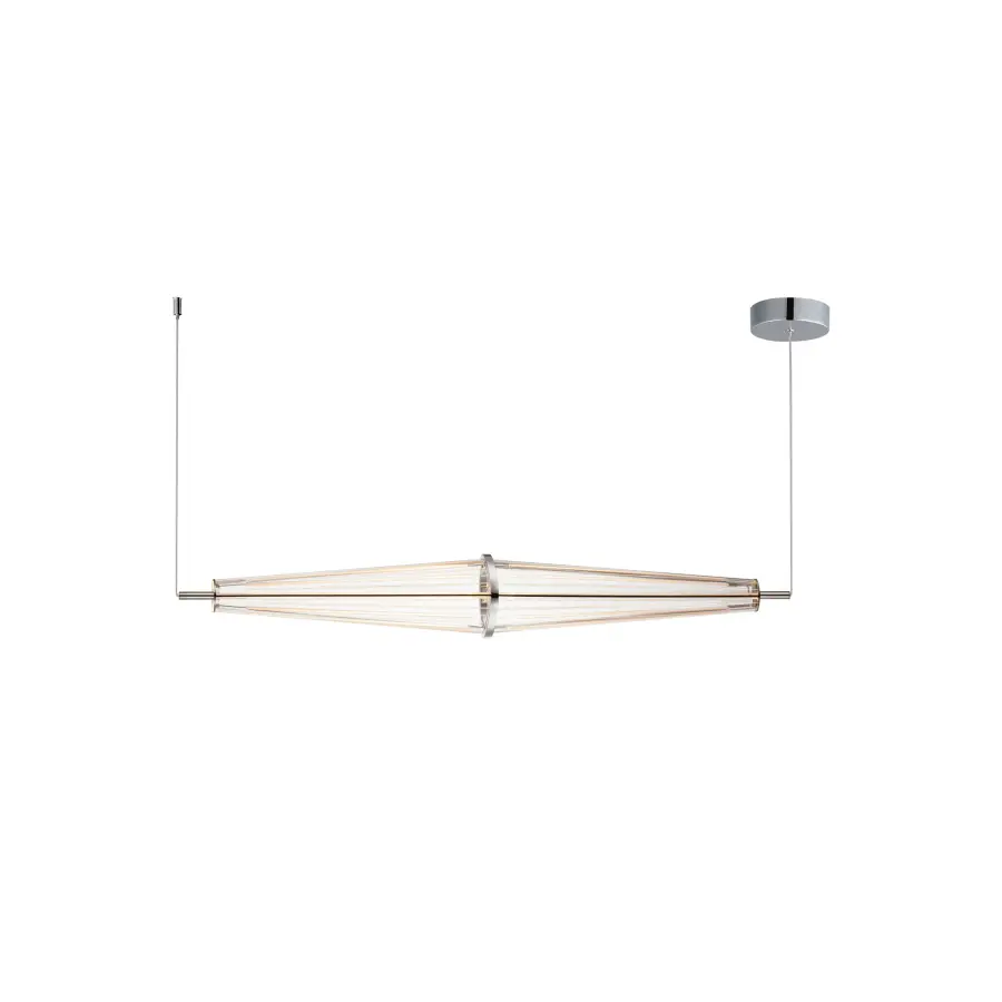 Quasar Linear LED Pendant in Polished Chrome - Image 1