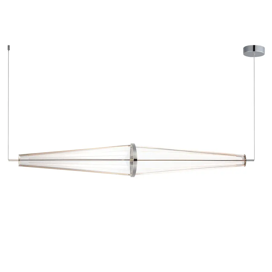 Quasar Linear LED Pendant in Polished Chrome - Image 1