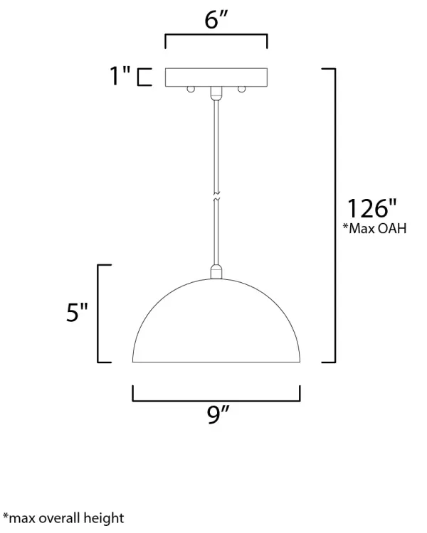 Hemisphere Single Pendant Light - Image 5