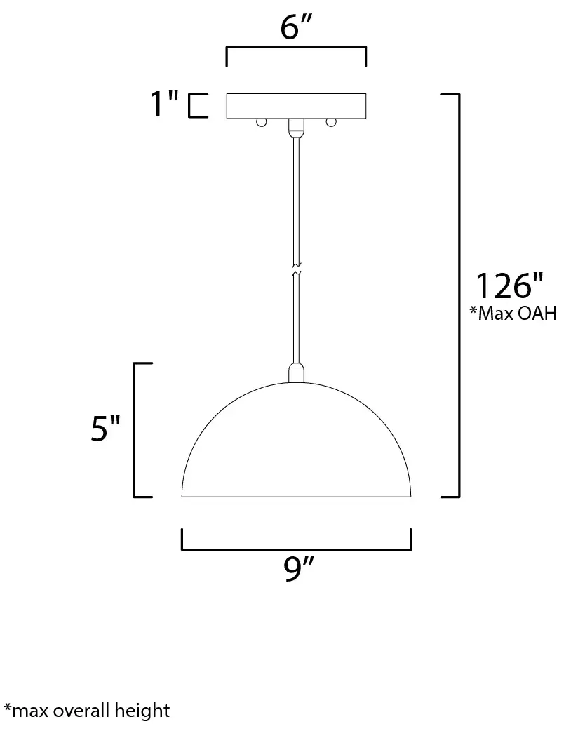 Hemisphere Single Pendant Light - Image 5