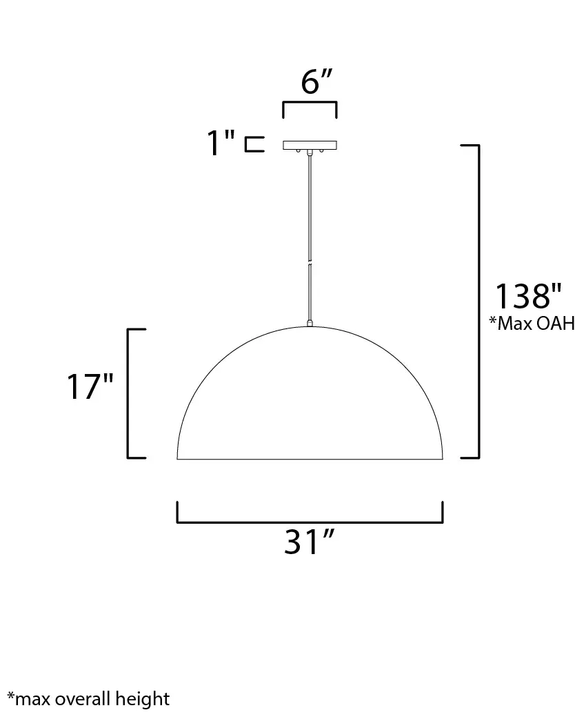 Hemisphere Single Pendant Light - Image 5