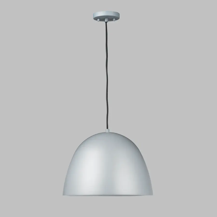 Palla 20" LED Single Pendant in Dark Gray/Coffee - Image 2