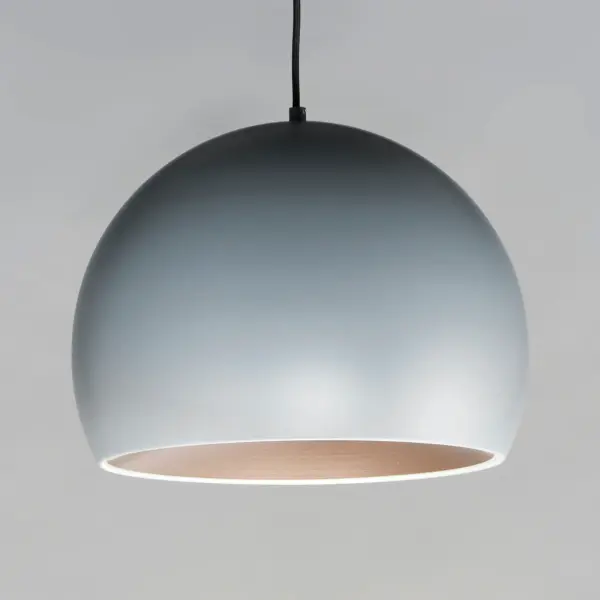 Palla 20" LED Single Pendant in Dark Gray/Coffee - Image 4