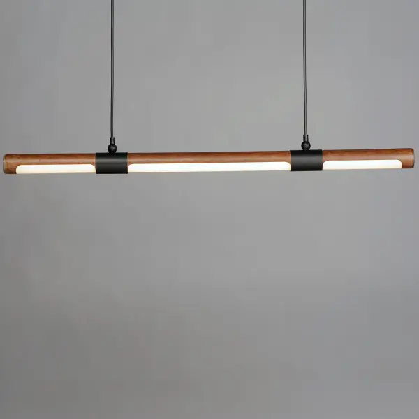 Rollo Multi-Light LED Pendant in Antique Pecan & Black - Image 3