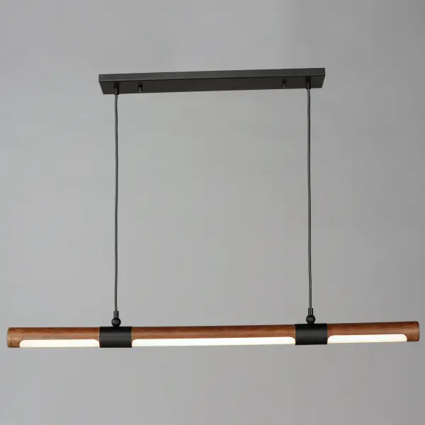 Rollo Multi-Light LED Pendant in Antique Pecan & Black - Image 4
