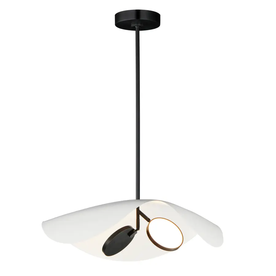 Sculptural LED Pendant with Adjustable Directional Lighting - Image 1