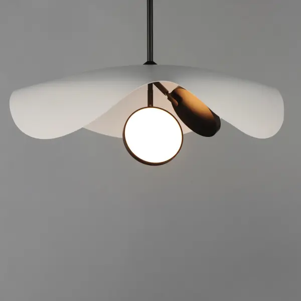 Sculptural LED Pendant with Adjustable Directional Lighting - Image 2