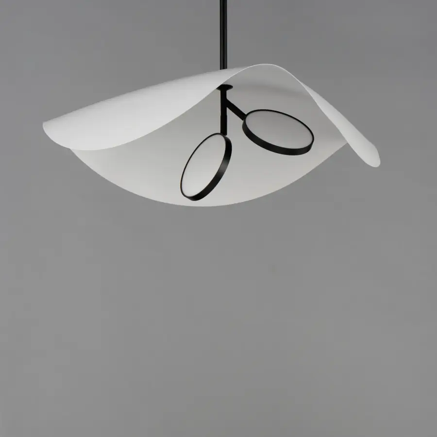 Sculptural LED Pendant with Adjustable Directional Lighting - Image 3