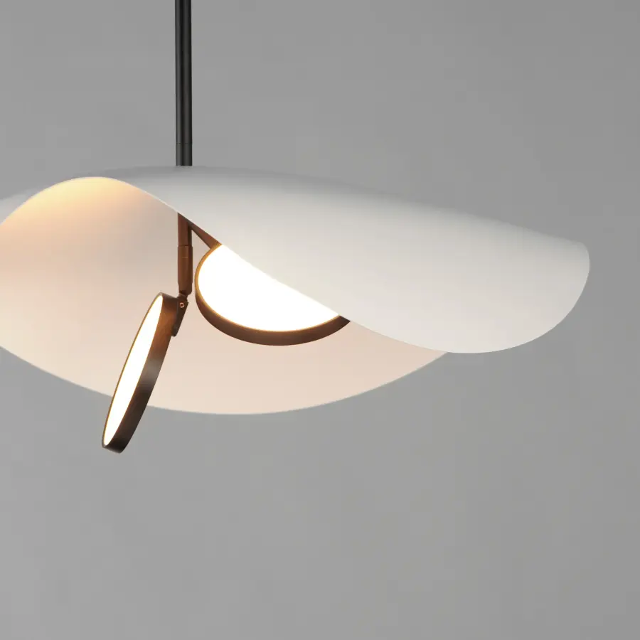 Sculptural LED Pendant with Adjustable Directional Lighting - Image 4
