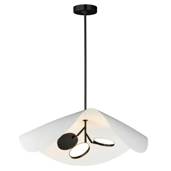 Sculptural LED Pendant with Adjustable Directional Lighting - Image 1