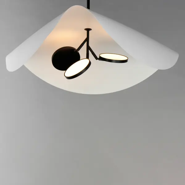 Sculptural LED Pendant with Adjustable Directional Lighting - Image 3