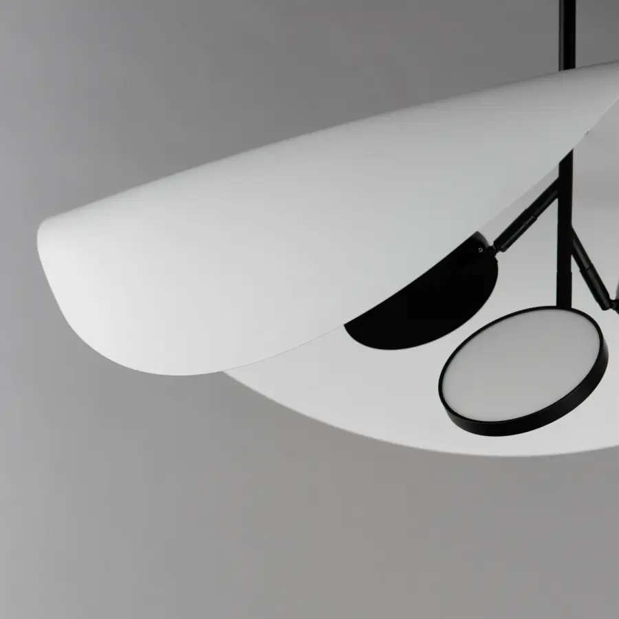 Sculptural LED Pendant with Adjustable Directional Lighting - Image 4