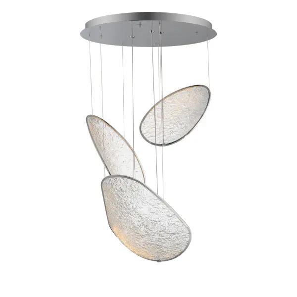 Moonscapes delivers museum-quality artistry with edge-lit LED technology that transforms textured acrylic panels into a floating lunar landscape. Perfect for grand spaces requiring a bold statement piece with ethereal presence.