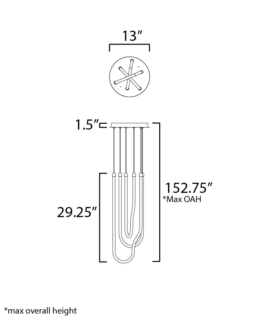 Soleil 3-Light LED Linear Pendant - Image 5