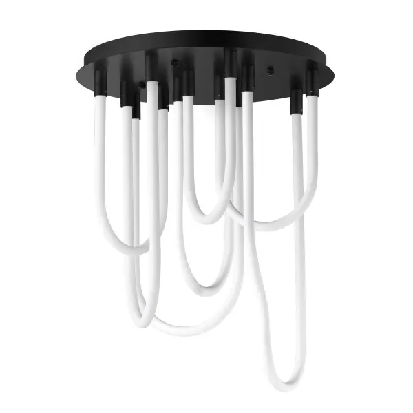 The Soleil Flush Mount combines striking abstract design with practical LED efficiency. Its sweeping acrylic tubes create a sculptural statement while providing omnidirectional illumination, perfect for modern spaces seeking both form and function.