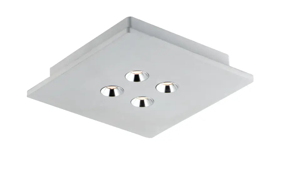 Peg 4-Light LED Flush Mount in Gray Concrete - Image 1