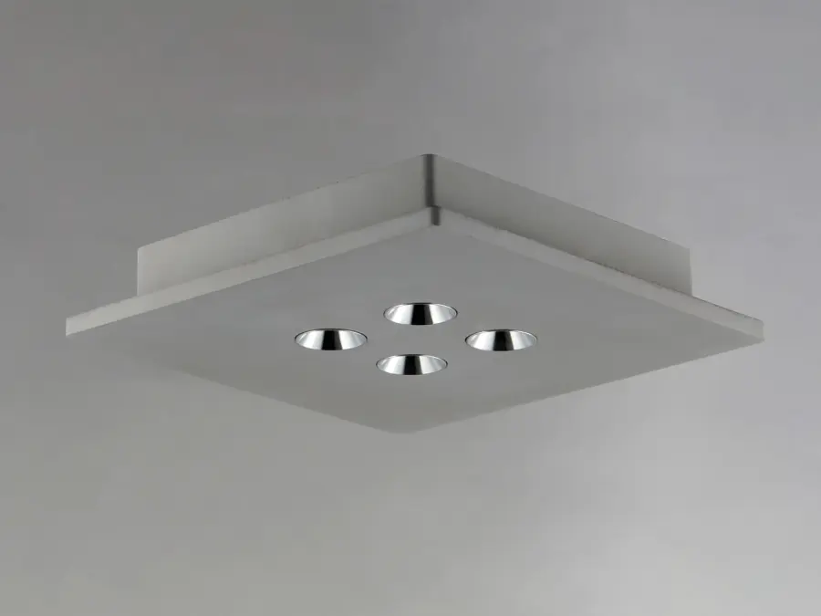 Peg 4-Light LED Flush Mount in Gray Concrete - Image 2