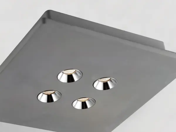 Peg 4-Light LED Flush Mount in Gray Concrete - Image 3