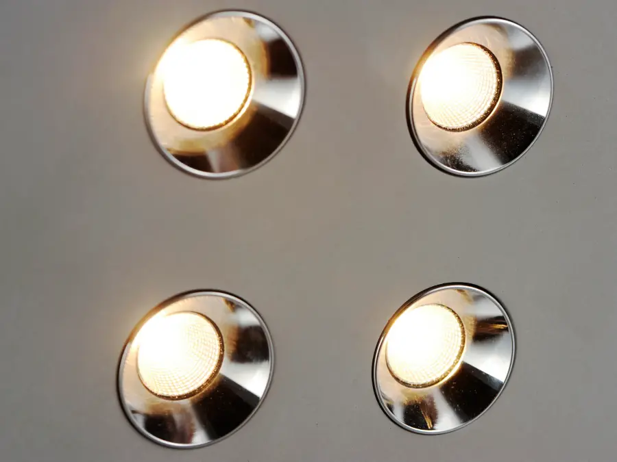 Peg 4-Light LED Flush Mount in Gray Concrete - Image 4