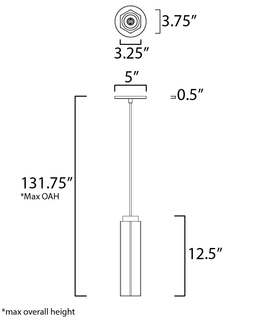 Allen Single LED Plaster Pendant - Image 5
