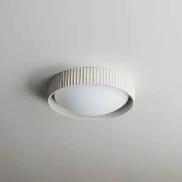 Souffle 10" LED Flush Mount in Chalk White - Image 4