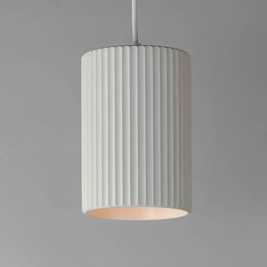 Souffle Single Pendant Light in Chalk White - Image 2